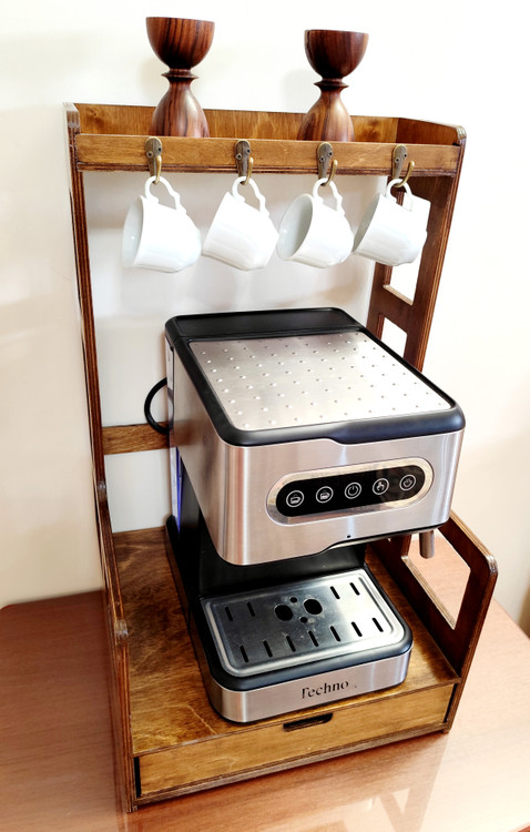 کافی بار چوبی کشو دار